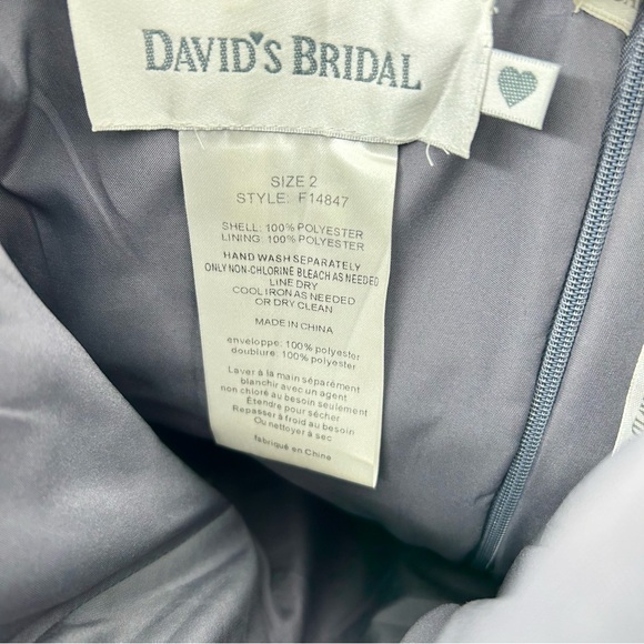 David's Bridal Strapless Dress Size 2 - Picture 2 of 7